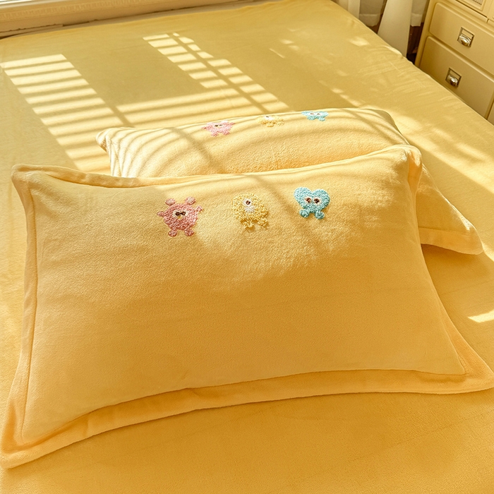 91家纺网 家纺一手货源 找家纺 （总）雨菲家纺 2025新款牛奶绒单品枕套枕套单件