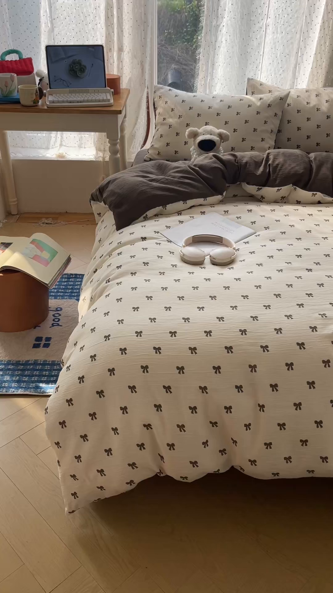 91家纺网 家纺一手货源 找家纺 星禾优选 2025新款甄选三层纱印花四件套 碱水结