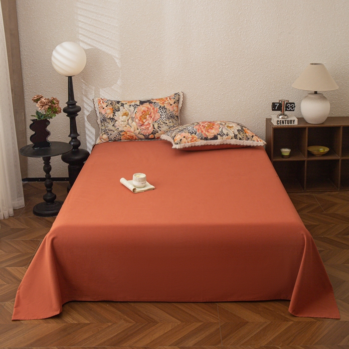 91家纺网 家纺一手货源 找家纺 （总）优米家纺 2025新款加厚全棉磨毛提花纯色床单系列