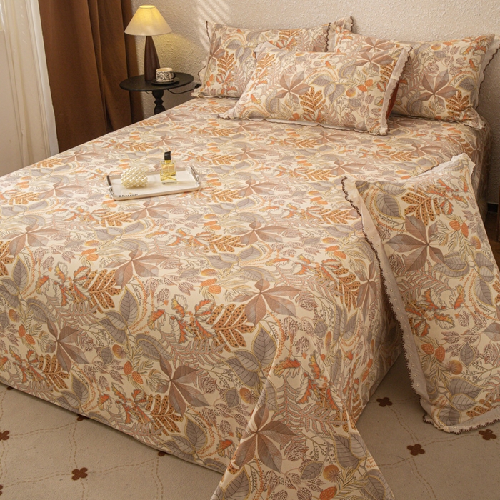 91家纺网 家纺一手货源 找家纺 优米家纺 2025新款加厚全棉磨毛提花纯色床单系列 德菲庄园