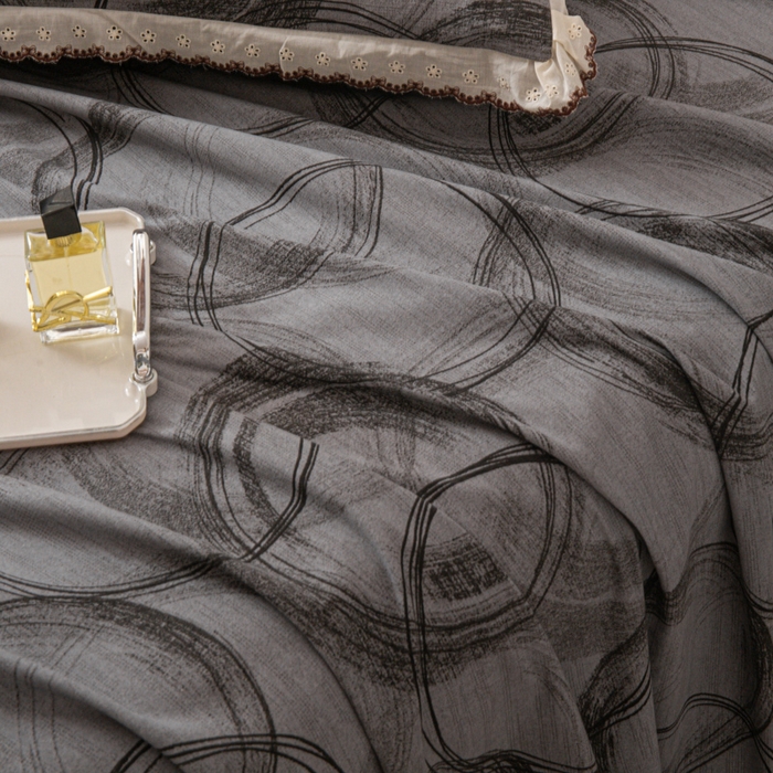 91家纺网 家纺一手货源 找家纺 优米家纺 2025新款加厚全棉磨毛提花纯色床单系列 英伦时刻