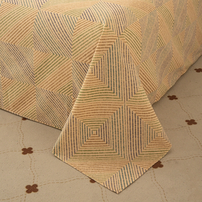 91家纺网 家纺一手货源 找家纺 优米家纺 2025新款加厚全棉磨毛提花纯色床单系列 温馨午后