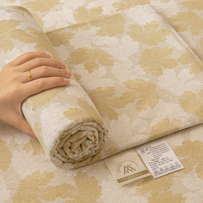 91家纺网 家纺一手货源 找家纺 优米家纺 2025新款加厚全棉磨毛提花纯色床单系列 水木年华