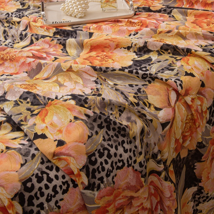 91家纺网 家纺一手货源 找家纺 优米家纺 2025新款加厚全棉磨毛提花纯色床单系列 花之舞