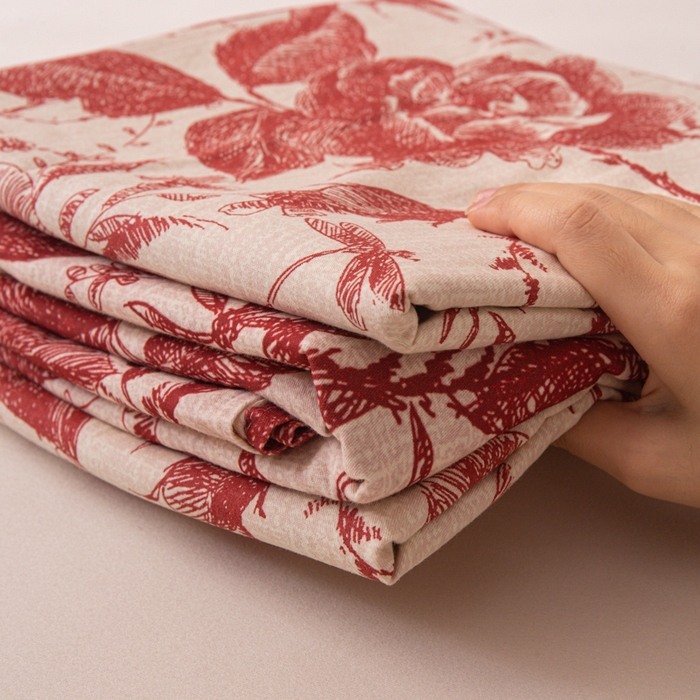 91家纺网 家纺一手货源 找家纺 优米家纺 2025新款加厚全棉磨毛提花纯色床单系列 浮绘花影