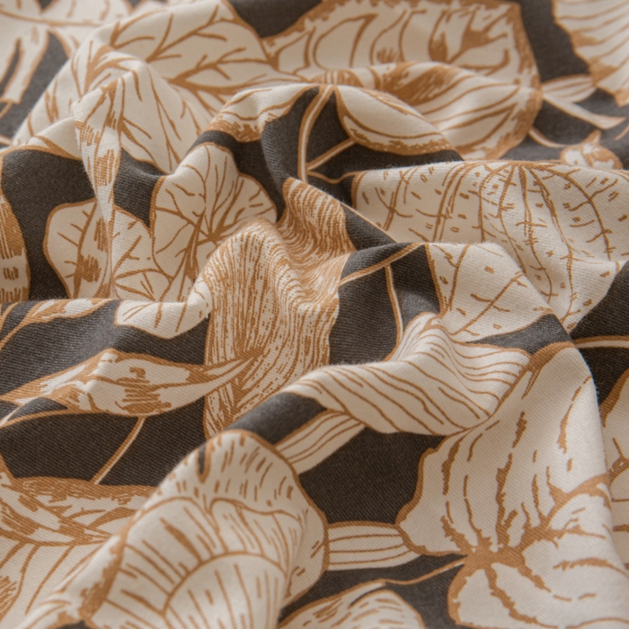 91家纺网 家纺一手货源 找家纺 优米家纺 2025新款加厚全棉磨毛提花纯色床单系列 漫步花庭