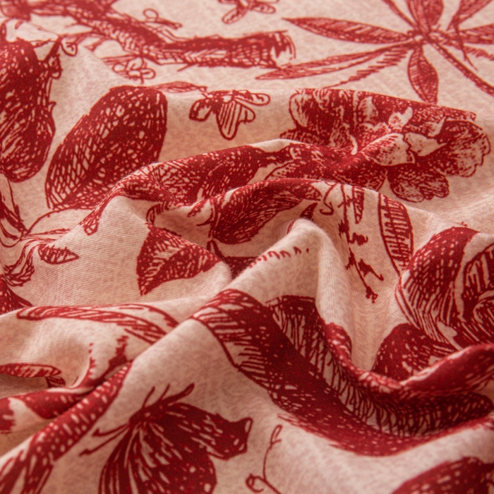 91家纺网 家纺一手货源 找家纺 优米家纺 2025新款加厚全棉磨毛提花纯色床单系列 浮绘花影