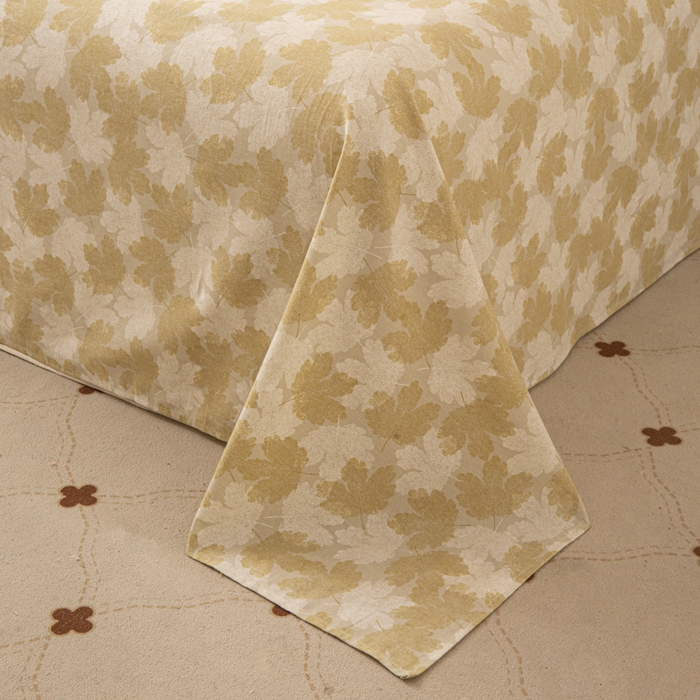 91家纺网 家纺一手货源 找家纺 优米家纺 2025新款加厚全棉磨毛提花纯色床单系列 水木年华