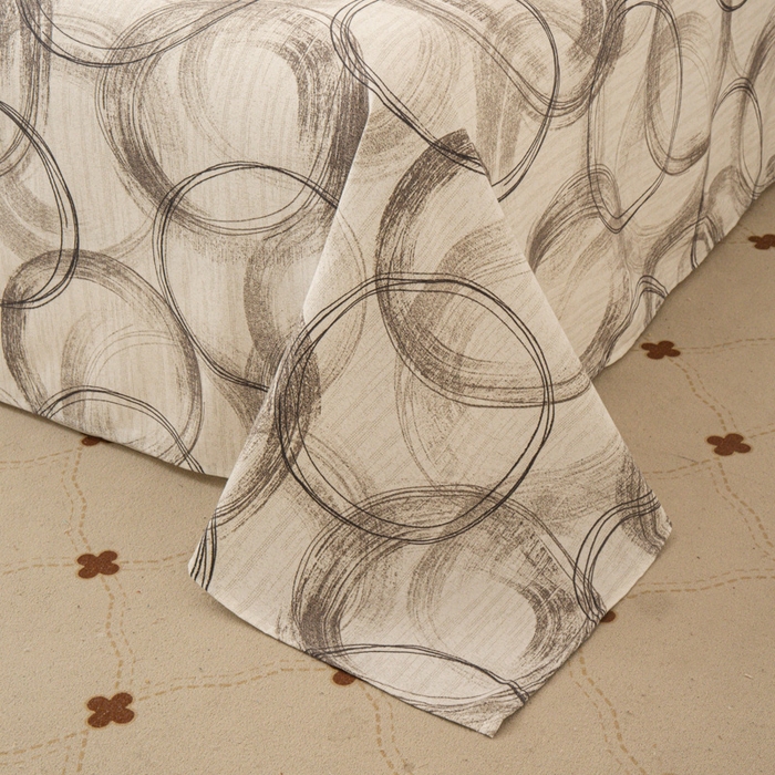 91家纺网 家纺一手货源 找家纺 优米家纺 2025新款加厚全棉磨毛提花纯色床单系列 南城旧梦