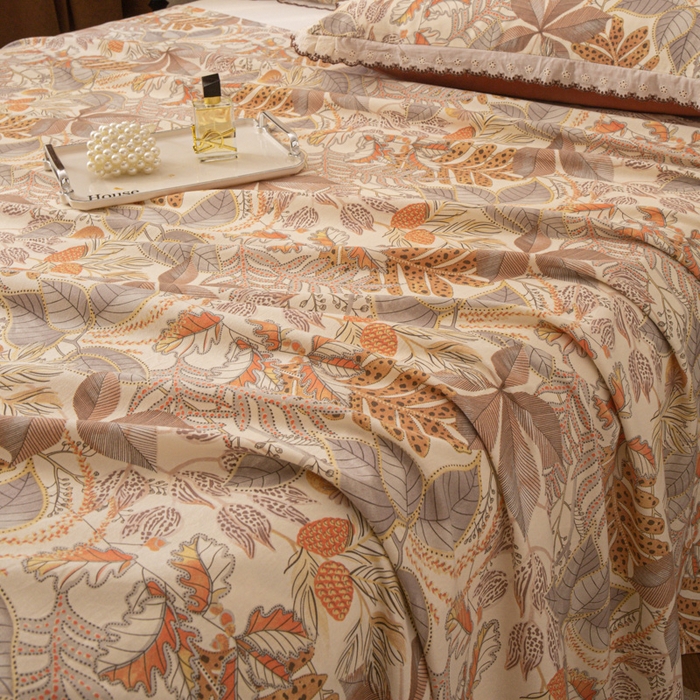 91家纺网 家纺一手货源 找家纺 优米家纺 2025新款加厚全棉磨毛提花纯色床单系列 德菲庄园