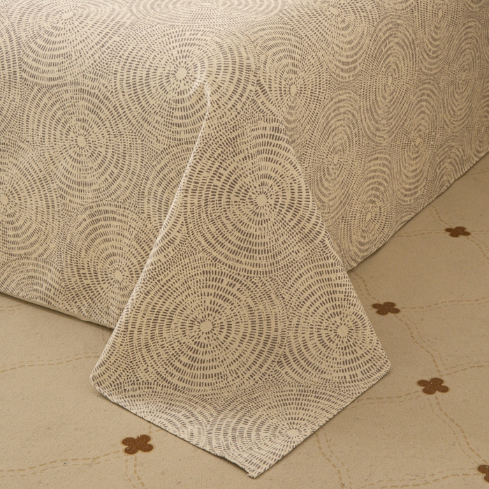 91家纺网 家纺一手货源 找家纺 优米家纺 2025新款加厚全棉磨毛提花纯色床单系列 布里奥