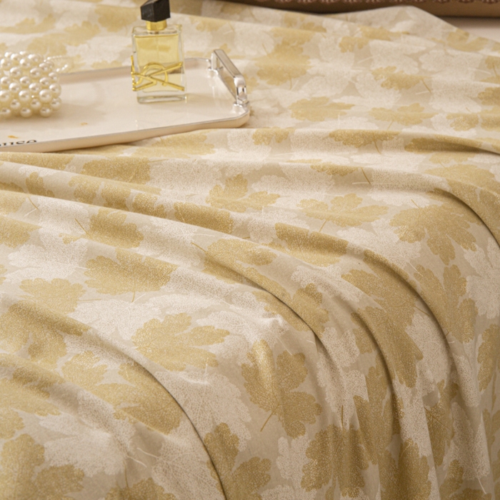 91家纺网 家纺一手货源 找家纺 优米家纺 2025新款加厚全棉磨毛提花纯色床单系列 水木年华