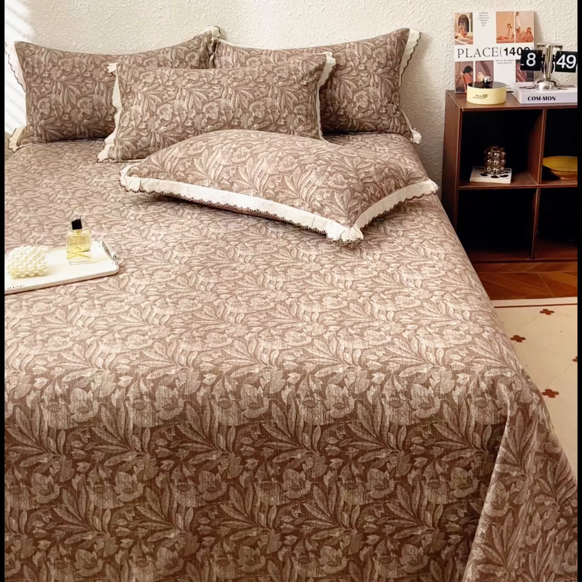 91家纺网 家纺一手货源 找家纺 （总）优米家纺 2025新款加厚全棉磨毛提花纯色床单系列