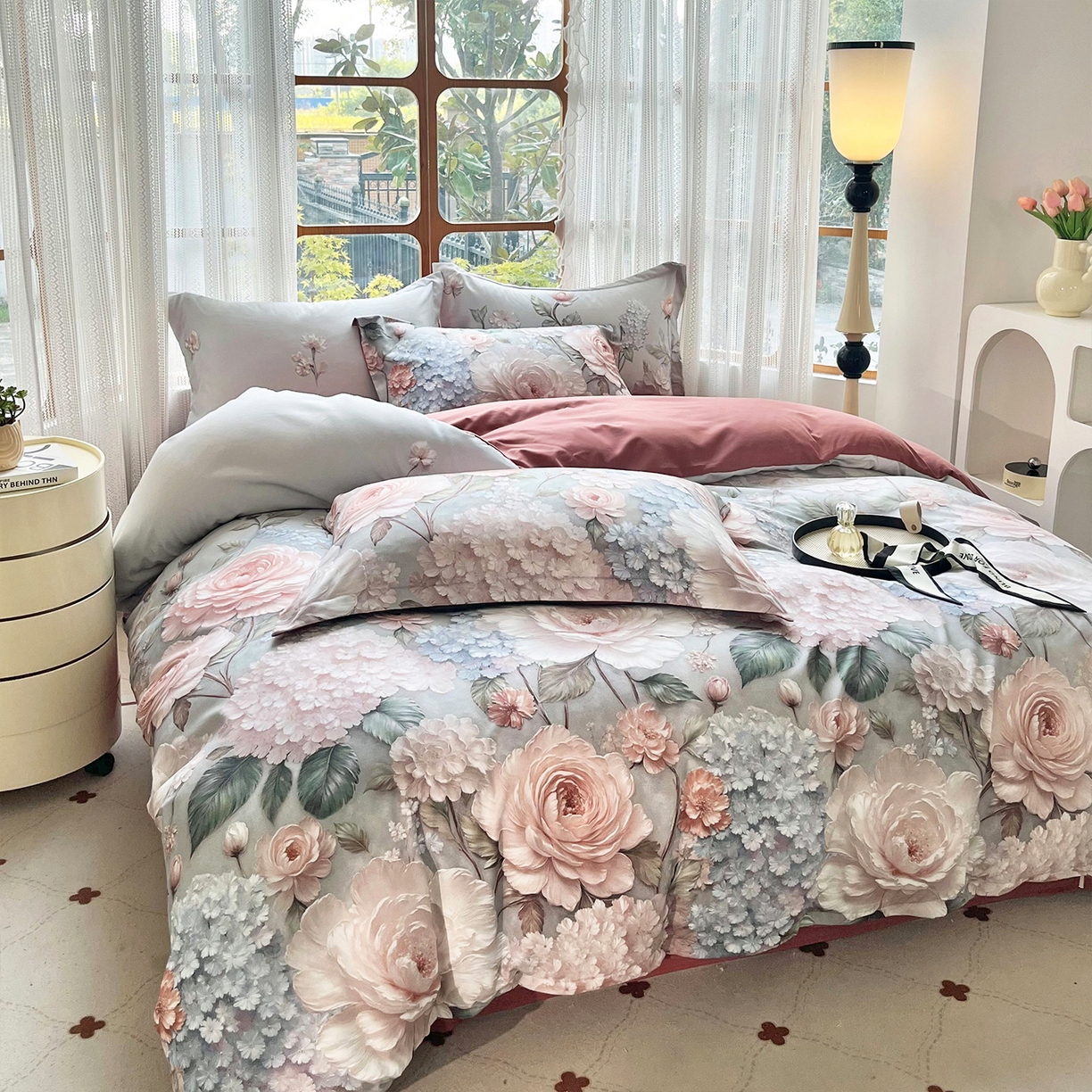 91家纺网 家纺一手货源 找家纺 （总）佳宇轩 2025新款活性数码印花单人三件套双人四件套