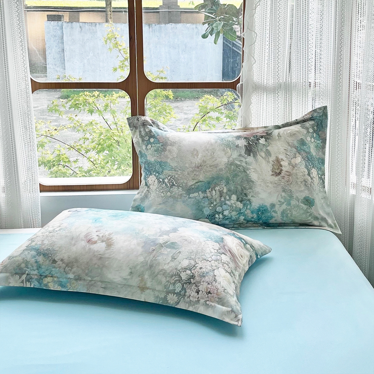 91家纺网 家纺一手货源 找家纺 佳宇轩 2025新款活性数码印花单人三件套双人四件套 月光涟漪