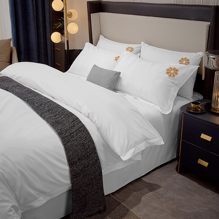 91家纺网 家纺一手货源 找家纺 （总）啊雅家居 2026新款欧式绣花加厚酒店民宿磨毛绣花四件套-时尚英伦