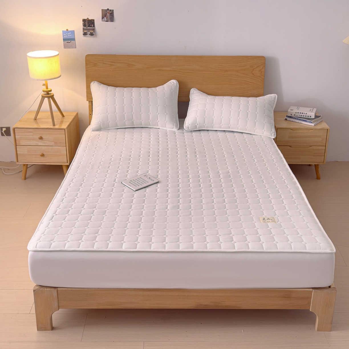 91家纺网 家纺一手货源 找家纺 （总）富阿娜家纺 2025新款A类抗菌夹棉单床笠三件套  围布30cm