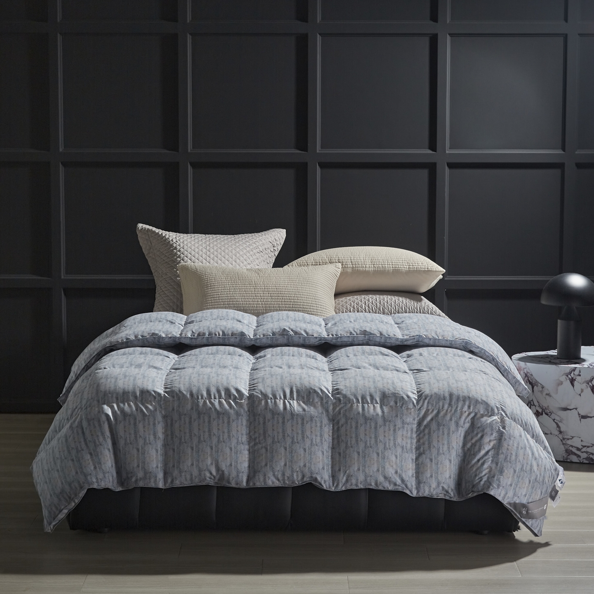 91家纺网 家纺一手货源 找家纺 暖羽屋羽绒馆 2025新款国标95白鹅绒被子 印花羽绒被芯2米 双人羽绒被子春秋被 冬被 清风绫