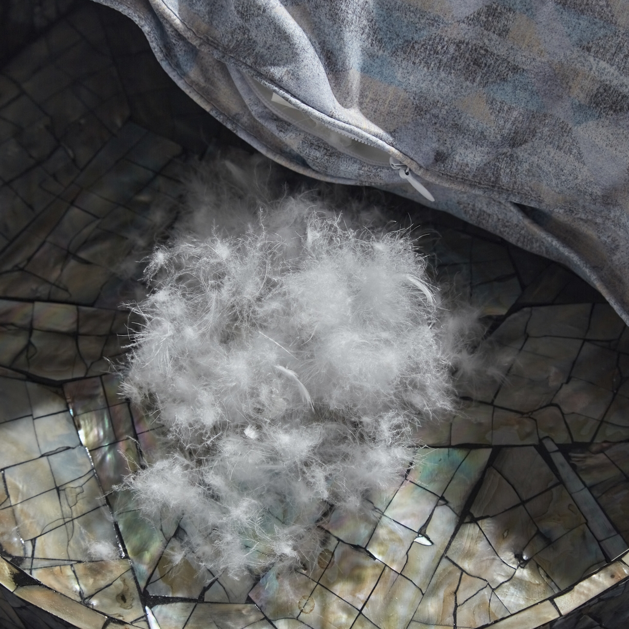 91家纺网 家纺一手货源 找家纺 暖羽屋羽绒馆 2025新款国标95白鹅绒被子 印花羽绒被芯2米 双人羽绒被子春秋被 冬被 清风绫