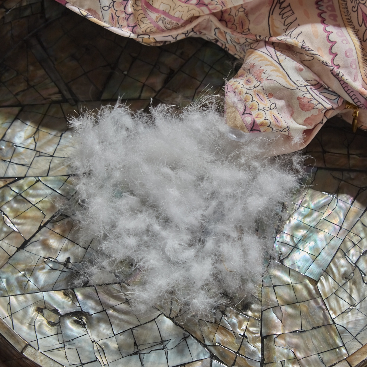 91家纺网 家纺一手货源 找家纺 暖羽屋羽绒馆 2025新款绒子含量95白鹅绒被子 国标95白鹅绒被芯双人加厚磨毛糯棉春秋被 云端