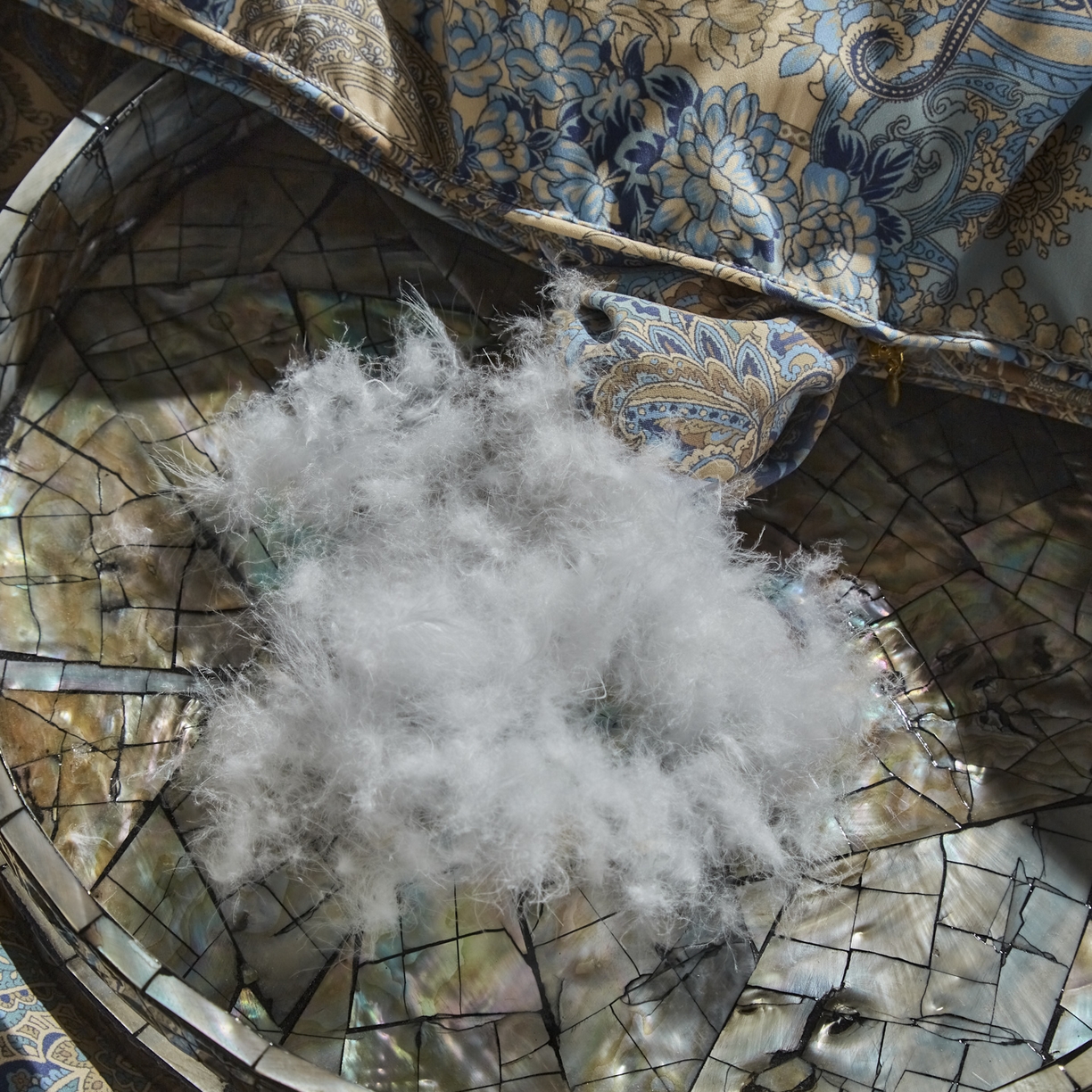 91家纺网 家纺一手货源 找家纺 暖羽屋羽绒馆 2025新款绒子含量95白鹅绒被子 国标95白鹅绒被芯双人加厚磨毛糯棉春秋被 初晴