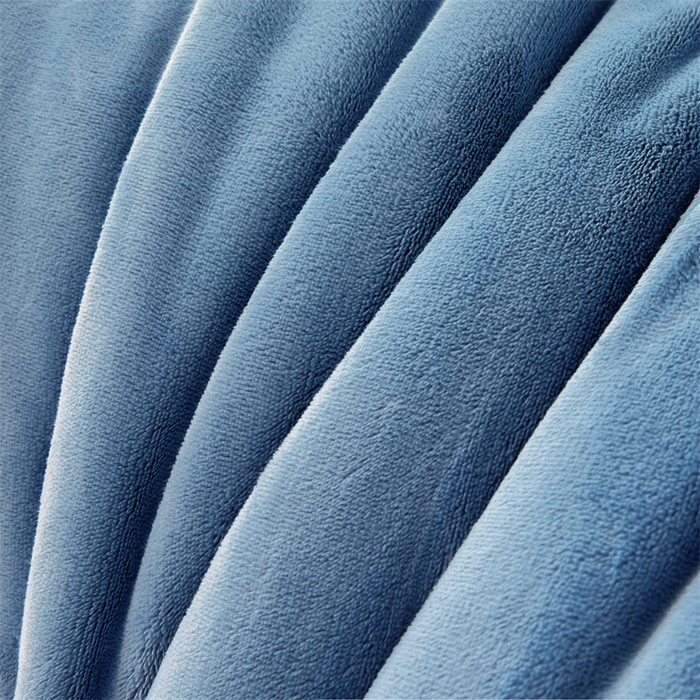 91家纺网 家纺一手货源 找家纺 美梦里 2025新款拼色牛奶绒绣花冬被被子被芯 蓝灰