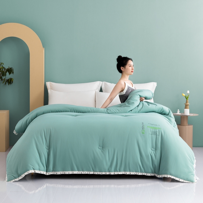 91家纺网 家纺一手货源 找家纺 （总）美丽折家纺 2025新款大豆纤维四季被子加厚冬被被芯