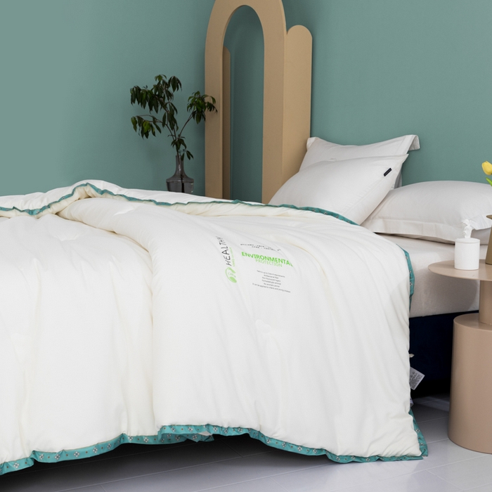 91家纺网 家纺一手货源 找家纺 美丽折家纺 2025新款大豆纤维四季被子加厚冬被被芯 梦白