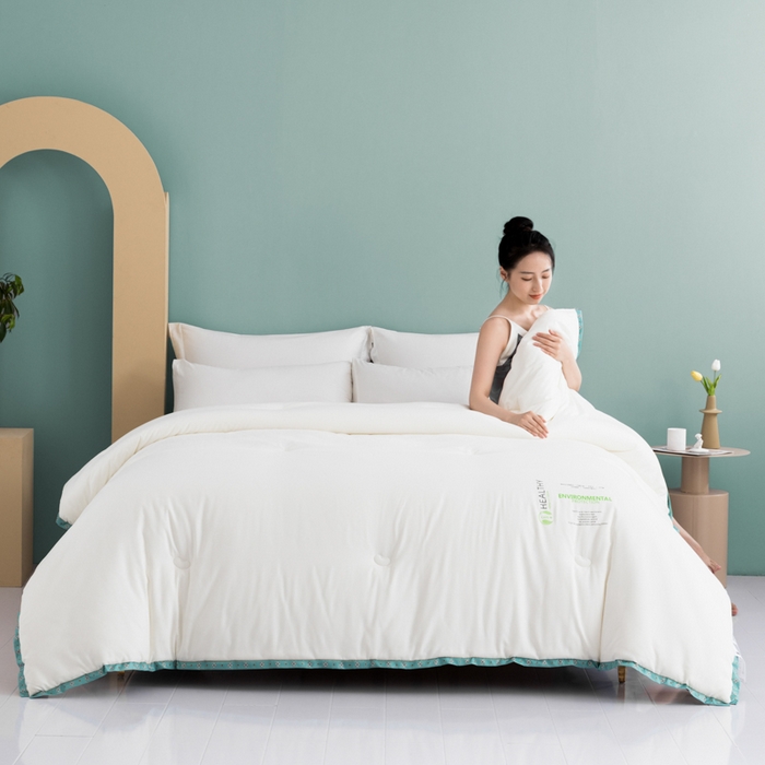 美丽折家纺 2025新款大豆纤维四季被子加厚冬被被芯 梦白