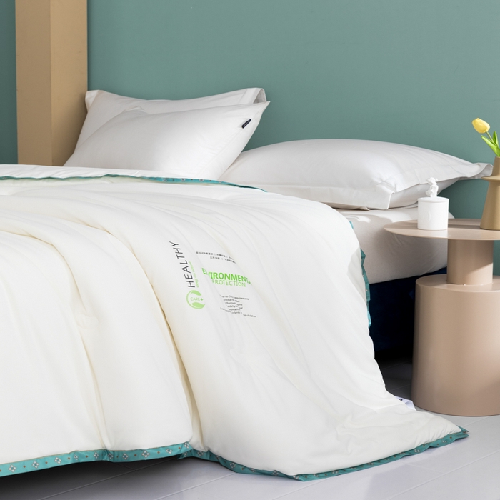 91家纺网 家纺一手货源 找家纺 美丽折家纺 2025新款大豆纤维四季被子加厚冬被被芯 梦白