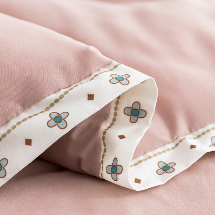 91家纺网 家纺一手货源 找家纺 美丽折家纺 2025新款大豆纤维四季被子加厚冬被被芯 豆沙