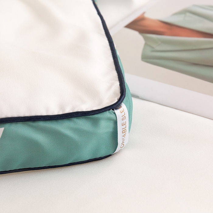 91家纺网 家纺一手货源 找家纺 美丽折家纺 2025新款大豆被冬被-山茶花系列一 山茶花-白绿色