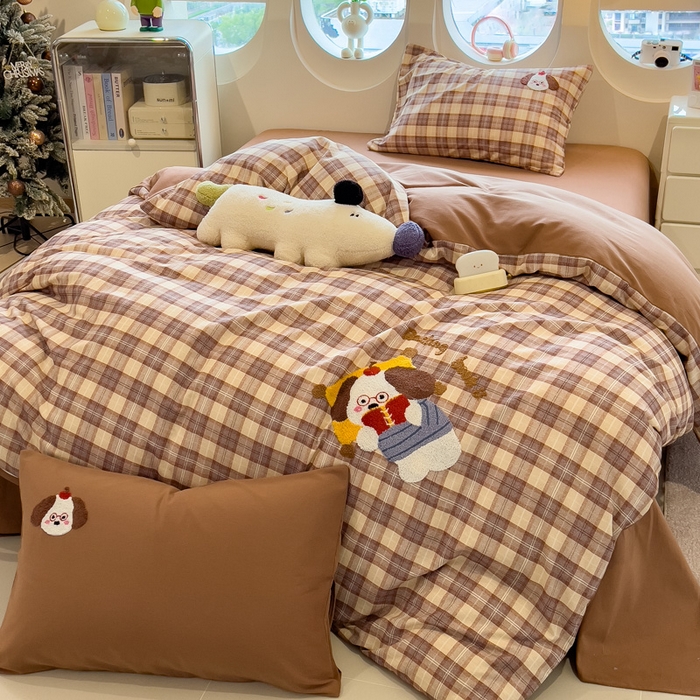 91家纺网 家纺一手货源 找家纺 （总）席世家 2025新款全棉磨毛毛巾绣四件套