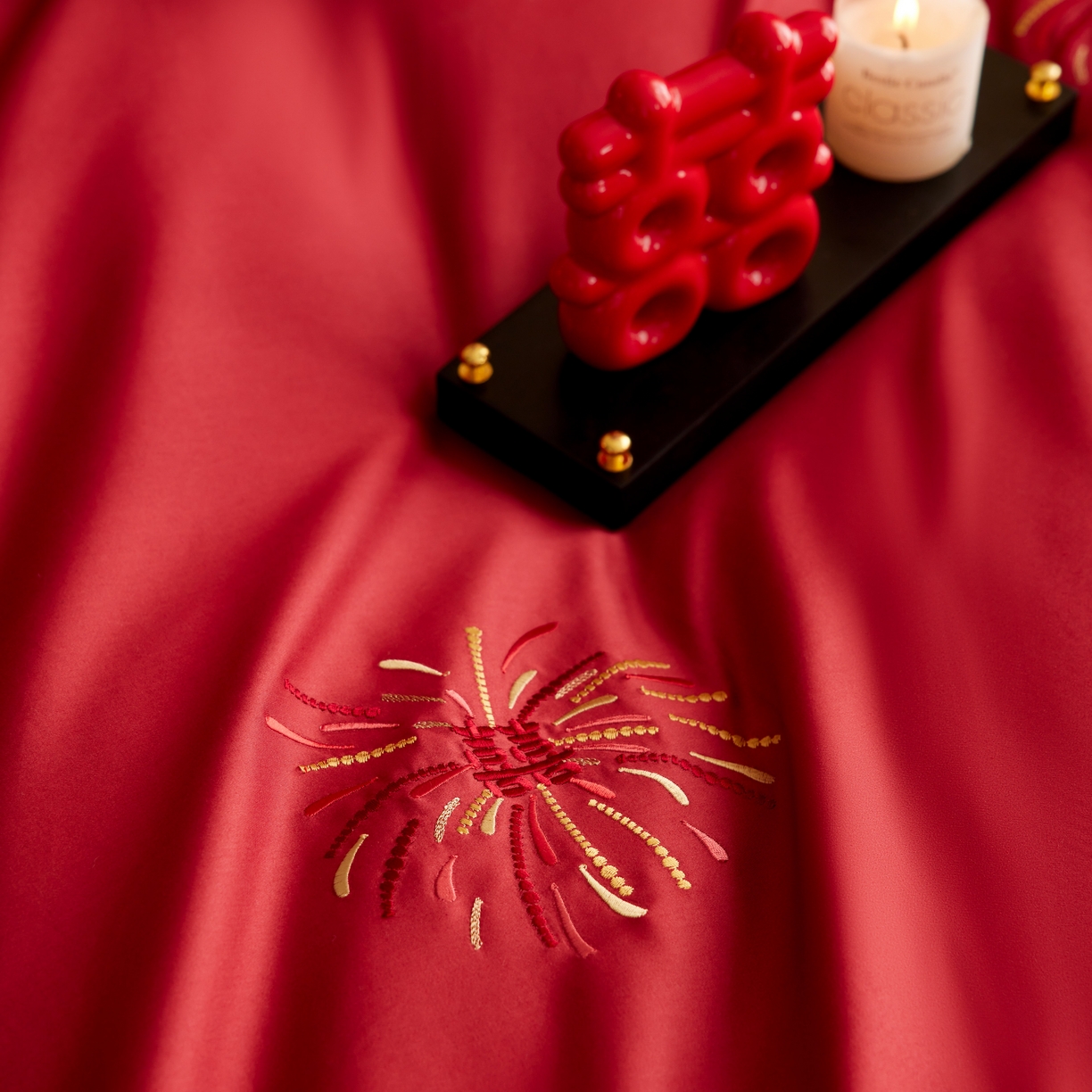 91家纺网 家纺一手货源 找家纺 （总）风向标家纺 2025新款100s全棉纯棉婚庆四件套 定制款不退不换