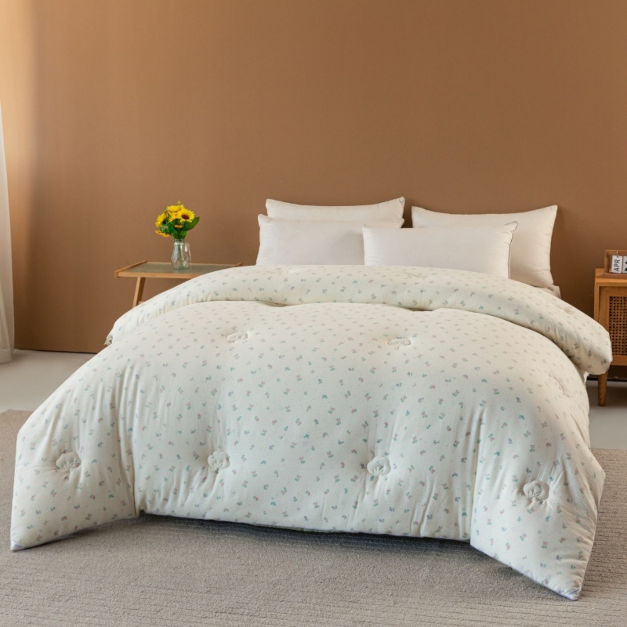 91家纺网 家纺一手货源 找家纺 （总）美丽折家纺 2025新款A类云感双层纱冬被子被芯（提供买家秀）