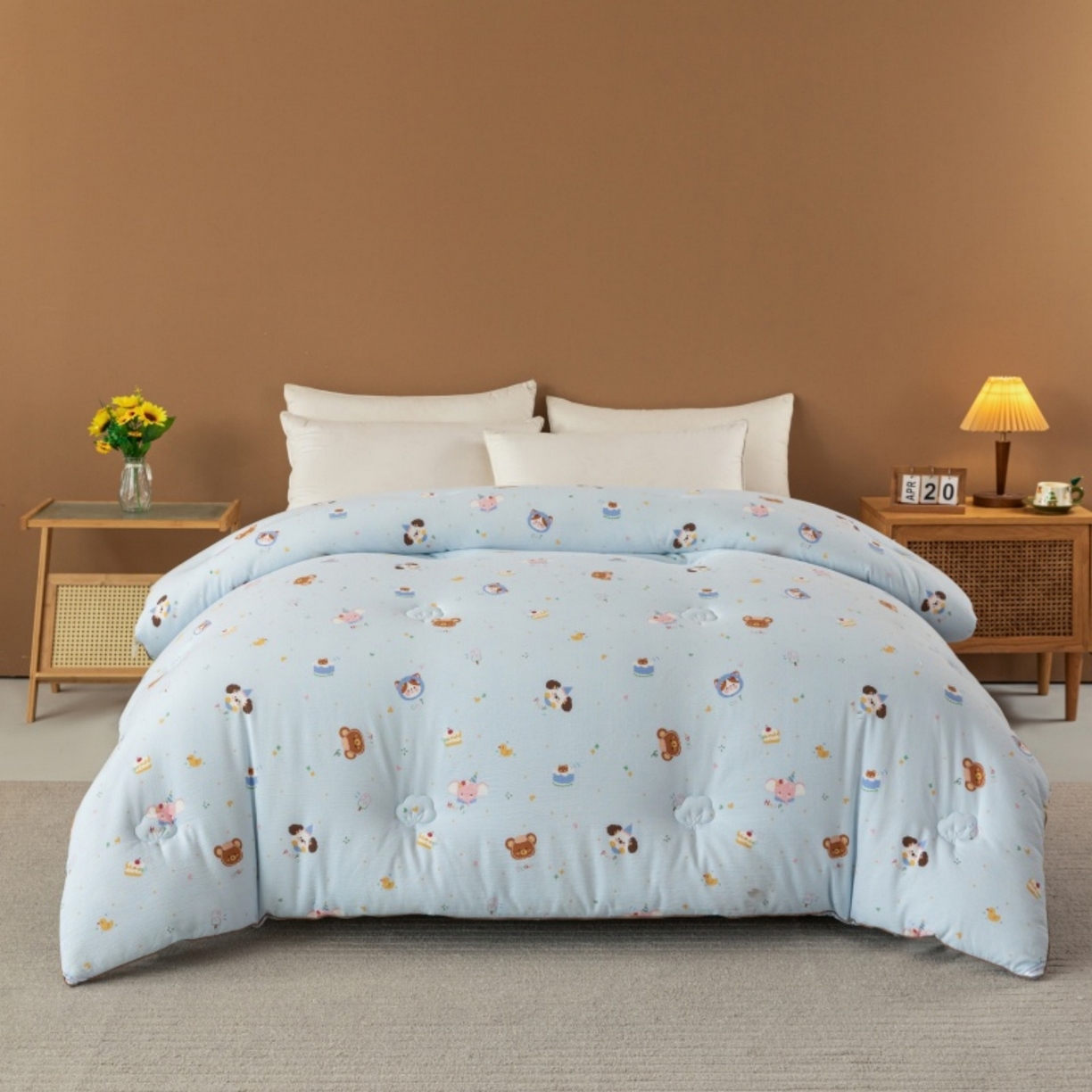 91家纺网 家纺一手货源 找家纺 （总）美丽折家纺 2025新款A类云感双层纱冬被子被芯（提供买家秀）