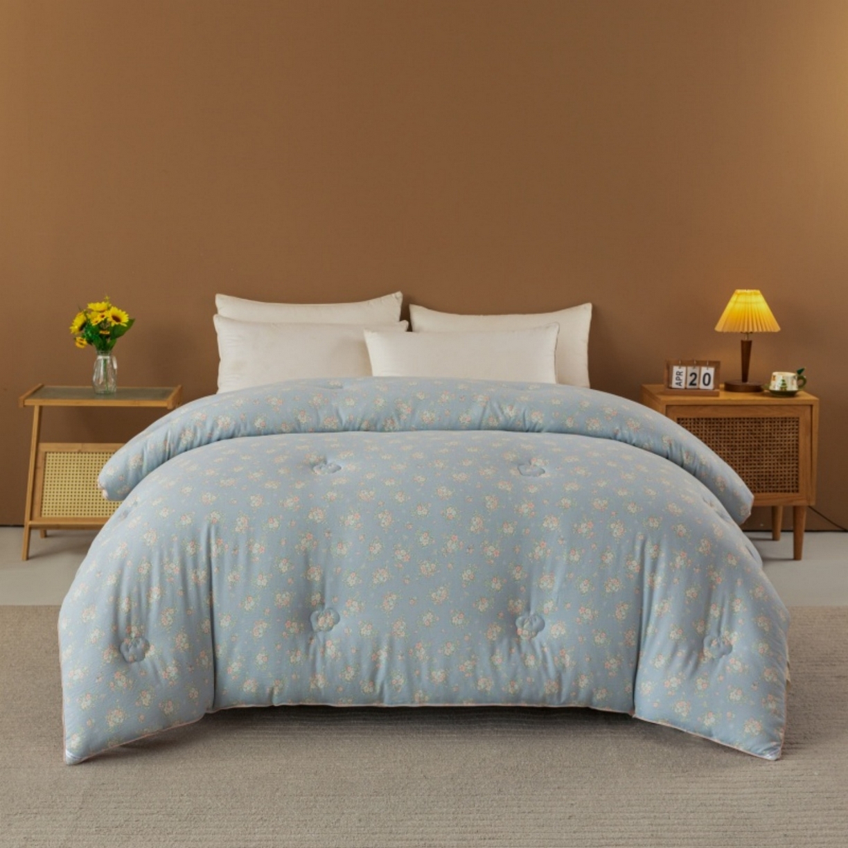 91家纺网 家纺一手货源 找家纺 （总）美丽折家纺 2025新款A类云感双层纱冬被子被芯（提供买家秀）