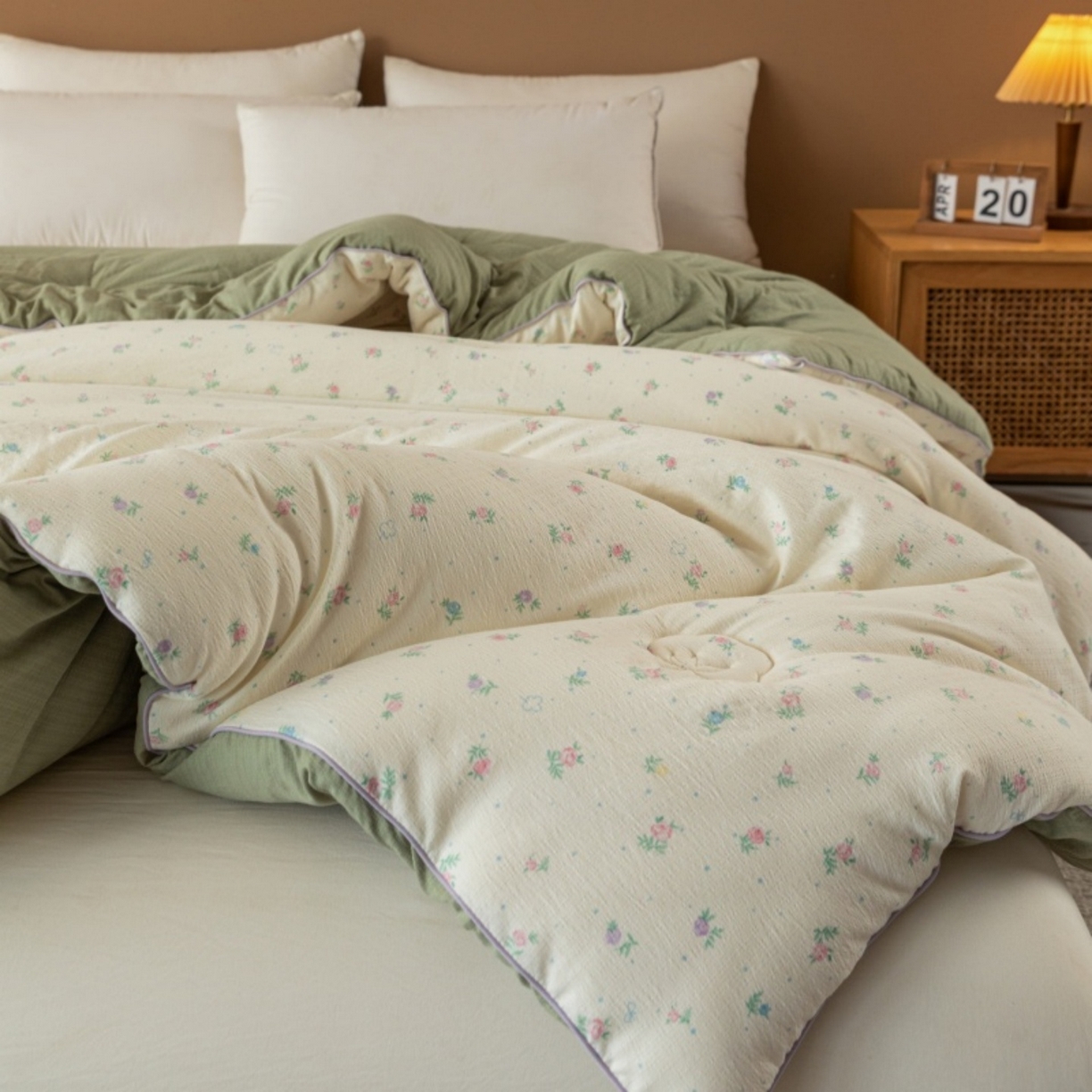 91家纺网 家纺一手货源 找家纺 （总）美丽折家纺 2025新款A类云感双层纱冬被子被芯（提供买家秀）