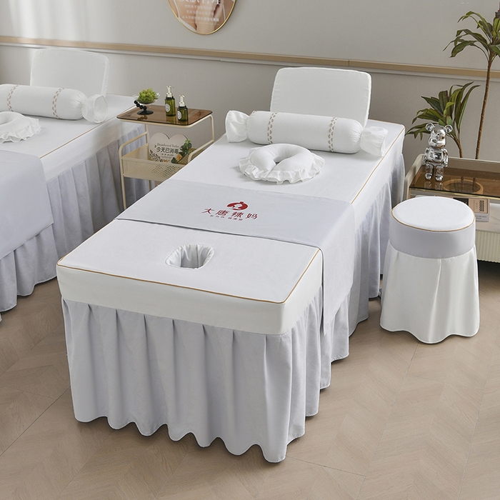 91家纺网 家纺一手货源 找家纺 莉人坊美容床罩批发 2025新款亲肤舒适汉锦棉美容床罩系列美容床罩-丽源 丽源-白色