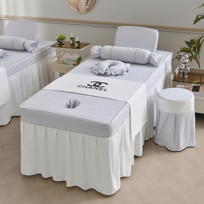 91家纺网 家纺一手货源 找家纺 莉人坊美容床罩批发 2025新款亲肤舒适汉锦棉美容床罩系列美容床罩-丽源 丽源-浅灰