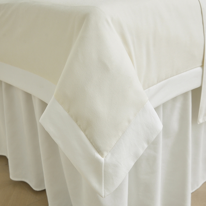 91家纺网 家纺一手货源 找家纺 莉人坊美容床罩批发 2025新款亲肤舒适汉锦棉美容床罩系列美容床罩-丽源 丽源-米黄