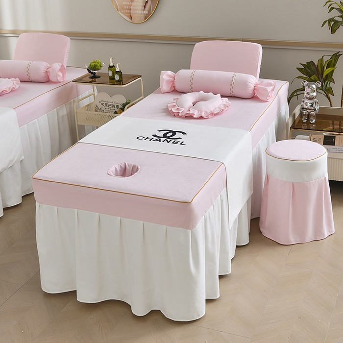 91家纺网 家纺一手货源 找家纺 莉人坊美容床罩批发 2025新款亲肤舒适汉锦棉美容床罩系列美容床罩-丽源 丽源-粉色