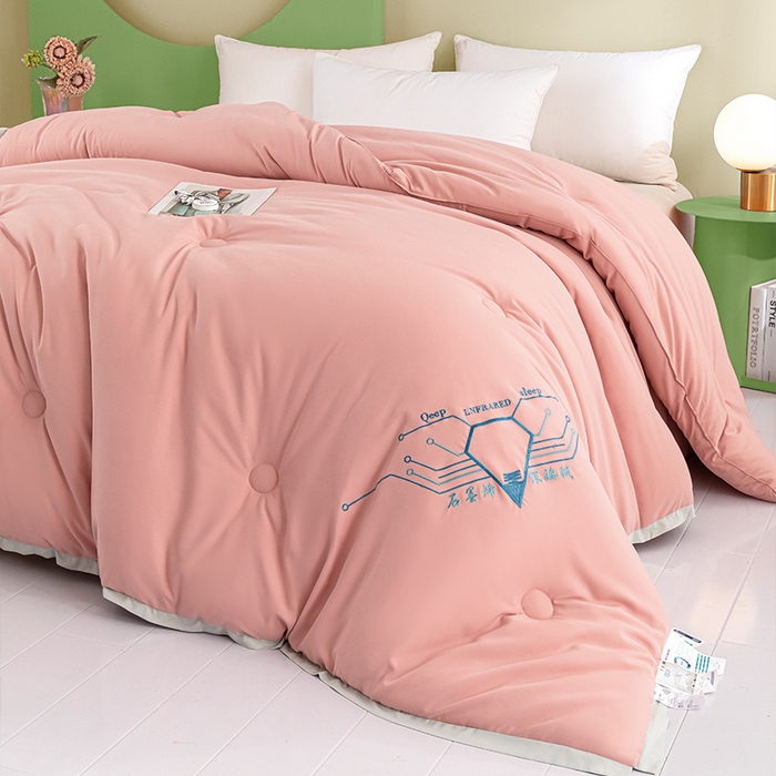 91家纺网 家纺一手货源 找家纺 （总）美丽折家纺 2025石墨烯自发热小黑被芯冬被子