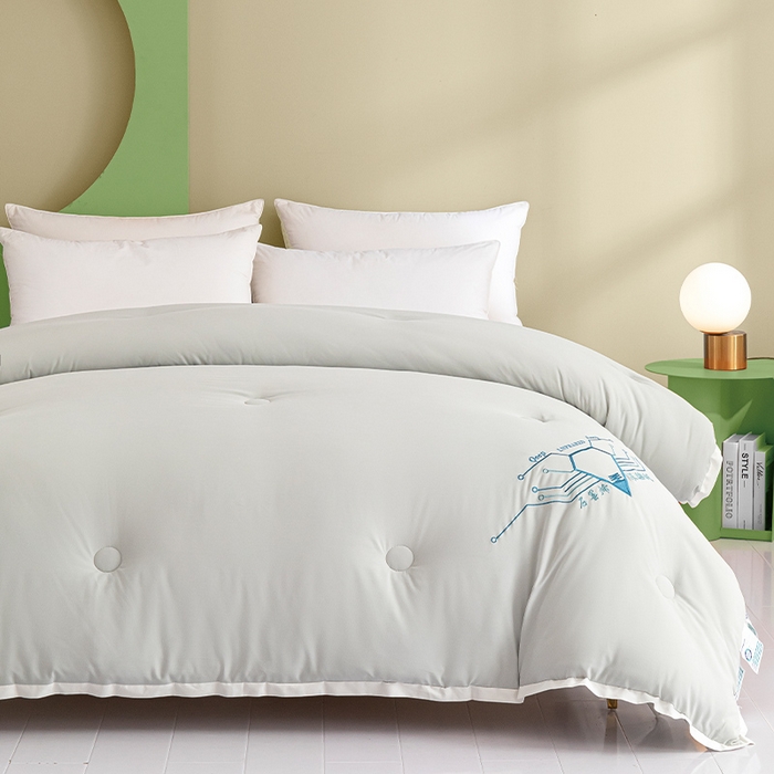 91家纺网 家纺一手货源 找家纺 美丽折家纺 2025石墨烯自发热小黑被芯冬被子 石墨烯-灰色