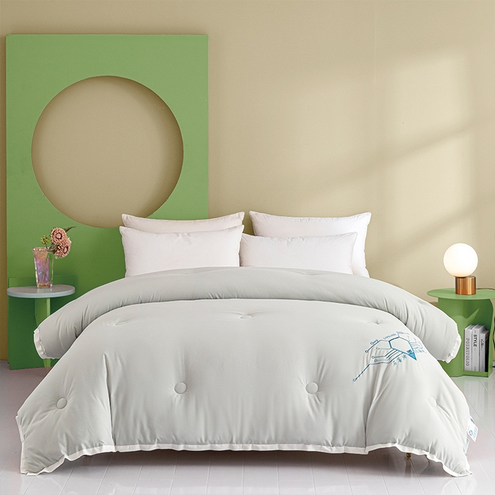 91家纺网 家纺一手货源 找家纺 美丽折家纺 2025石墨烯自发热小黑被芯冬被子 石墨烯-灰色