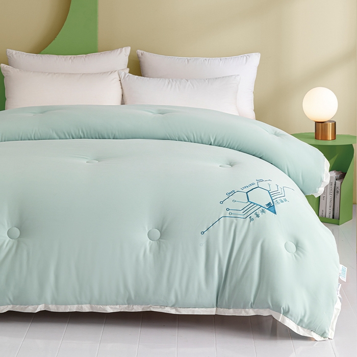 91家纺网 家纺一手货源 找家纺 美丽折家纺 2025石墨烯自发热小黑被芯冬被子 石墨烯-绿色