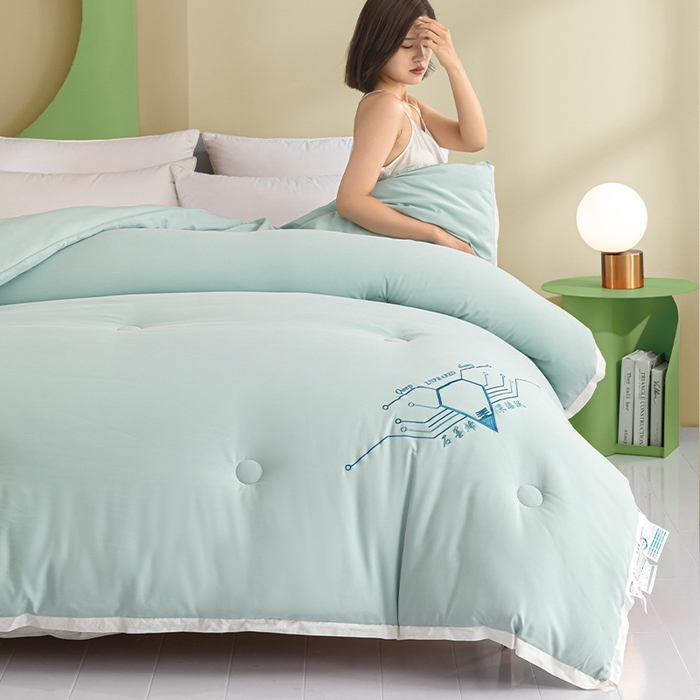 91家纺网 家纺一手货源 找家纺 （总）美丽折家纺 2025石墨烯自发热小黑被芯冬被子