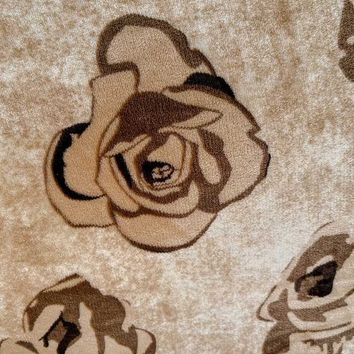 91家纺网 家纺一手货源 找家纺 浩浩家纺 2025新款舒适花边牛奶绒床盖四件套 花影棕