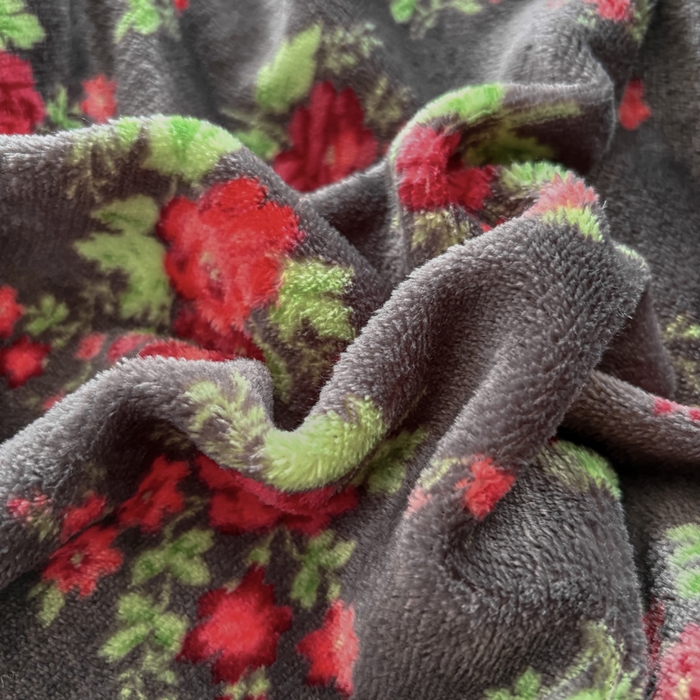 91家纺网 家纺一手货源 找家纺 浩浩家纺 2025新款舒适花边牛奶绒床盖四件套 红花