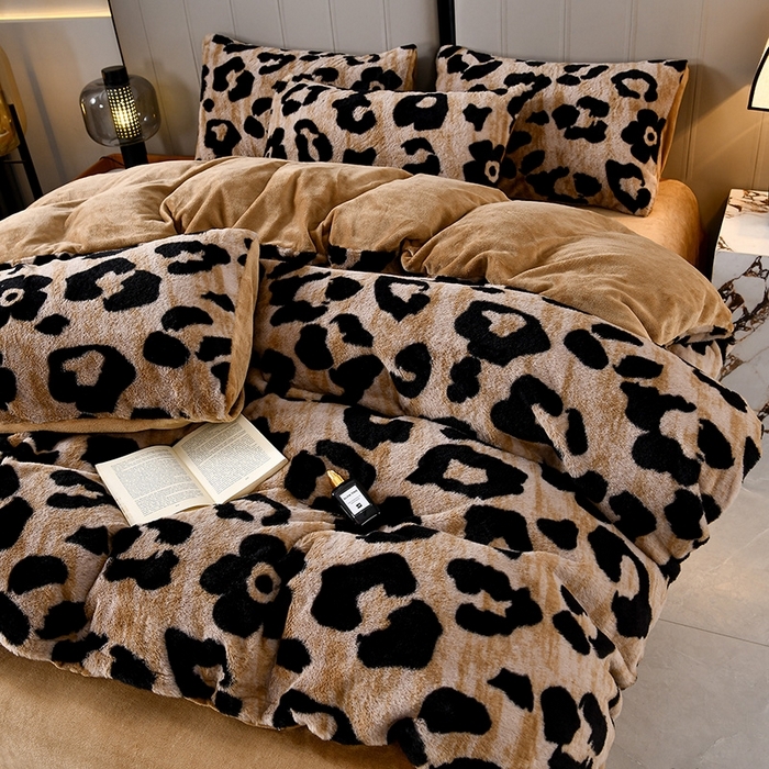 91家纺网 家纺一手货源 找家纺 （总）梦之星 2025新款加厚8.5斤轻奢兔毛绒皮草绒牛奶绒四件套系列